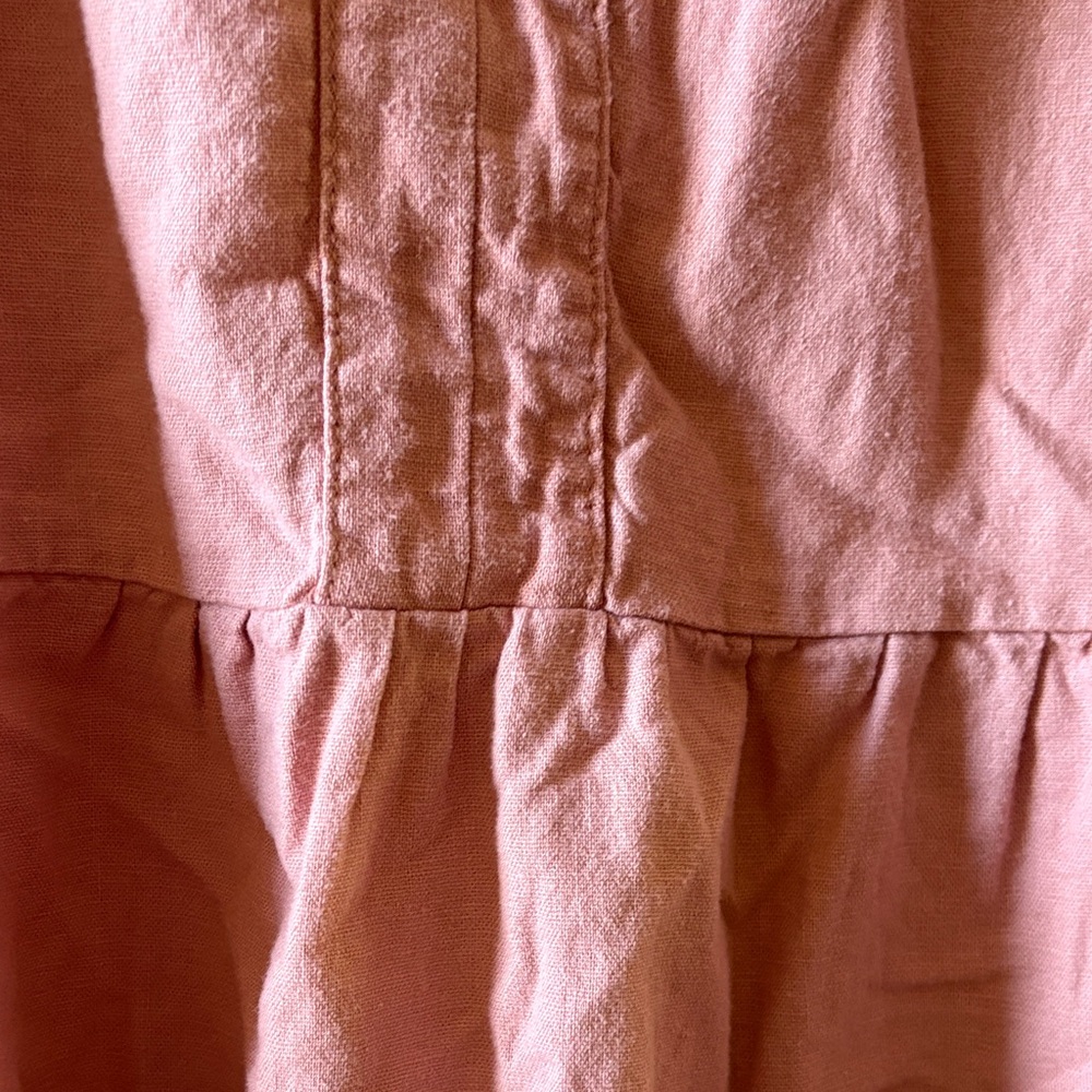 Pink V-Neck Dress - Picture 4 of 7